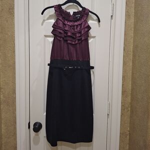 Apt. 9 Plum Ruffled Blouse